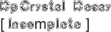 Preview of JdCrystal Decay [incomplete] font